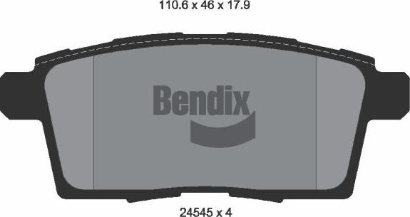 BENDIX Braking BPD2167 - Kit de plaquettes de frein, frein à disque cwaw.fr