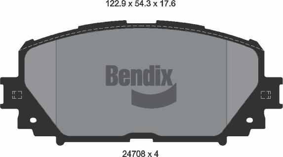 BENDIX Braking BPD2187 - Kit de plaquettes de frein, frein à disque cwaw.fr