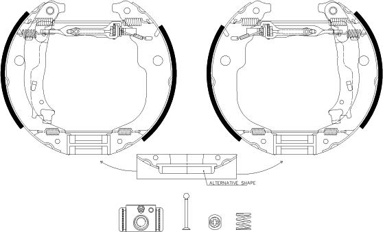 BENDIX Braking BXK3214 - Jeu de mâchoires de frein cwaw.fr