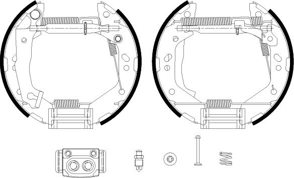 BENDIX Braking BXK2152 - Jeu de mâchoires de frein cwaw.fr