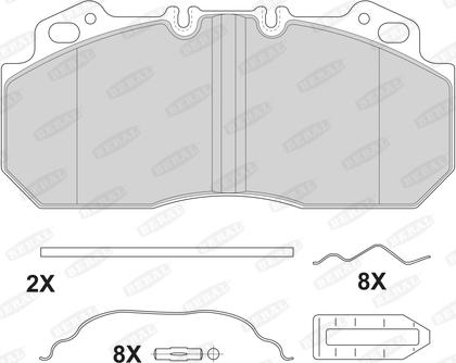 Beral 2909028004145724 - Kit de plaquettes de frein, frein à disque cwaw.fr