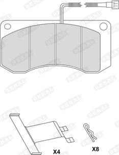 Beral 2909720504117185 - Kit de plaquettes de frein, frein à disque cwaw.fr