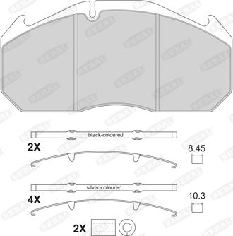 Beral 2905330004145504 - Kit de plaquettes de frein, frein à disque cwaw.fr