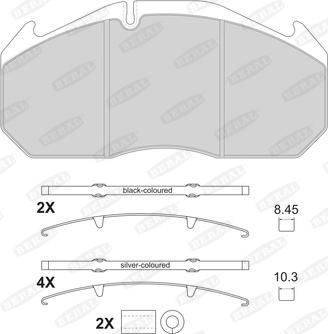 Beral 2905330004145674 - Kit de plaquettes de frein, frein à disque cwaw.fr