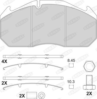 Beral 2908430004134224 - Kit de plaquettes de frein, frein à disque cwaw.fr