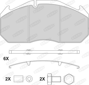 Beral 2908328004134224 - Kit de plaquettes de frein, frein à disque cwaw.fr