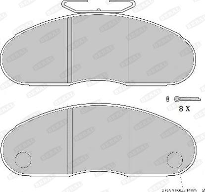 Beral 2907117004017083 - Kit de plaquettes de frein, frein à disque cwaw.fr