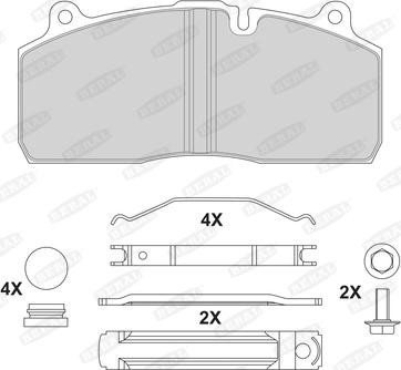 Beral 2919530004145814 - Kit de plaquettes de frein, frein à disque cwaw.fr