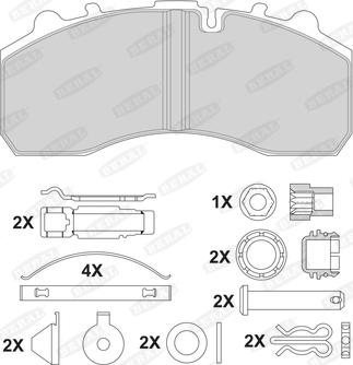 Beral 2919630004045504 - Kit de plaquettes de frein, frein à disque cwaw.fr