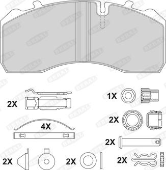 Beral 2919730004145504 - Kit de plaquettes de frein, frein à disque cwaw.fr