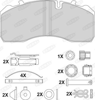 Beral 2919730004145684 - Kit de plaquettes de frein, frein à disque cwaw.fr