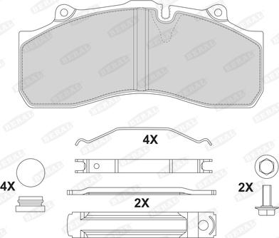 Beral 2914330004145504 - Kit de plaquettes de frein, frein à disque cwaw.fr