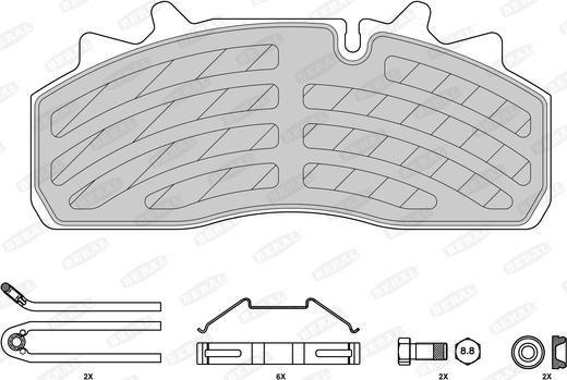 Beral 2915930004145684 - Kit de plaquettes de frein, frein à disque cwaw.fr