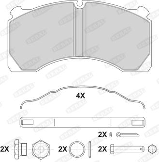 Beral 2915527004145504 - Kit de plaquettes de frein, frein à disque cwaw.fr