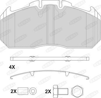 Beral 2915630004145684 - Kit de plaquettes de frein, frein à disque cwaw.fr