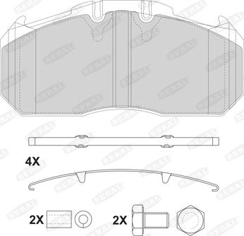 Beral 2915630004145674 - Kit de plaquettes de frein, frein à disque cwaw.fr