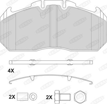 Beral 2915630004145724 - Kit de plaquettes de frein, frein à disque cwaw.fr