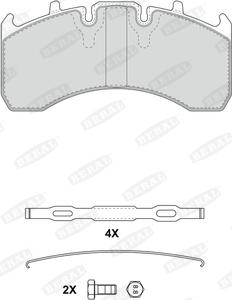 Beral 2916930004195624 - Kit de plaquettes de frein, frein à disque cwaw.fr