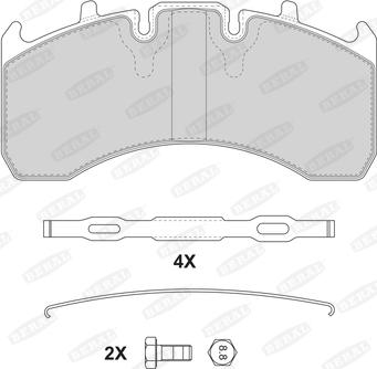 Beral 2916930004145624 - Kit de plaquettes de frein, frein à disque cwaw.fr