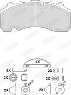 Beral 2916730004245754 - Kit de plaquettes de frein, frein à disque cwaw.fr