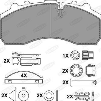 Beral 2910830004145674 - Kit de plaquettes de frein, frein à disque cwaw.fr