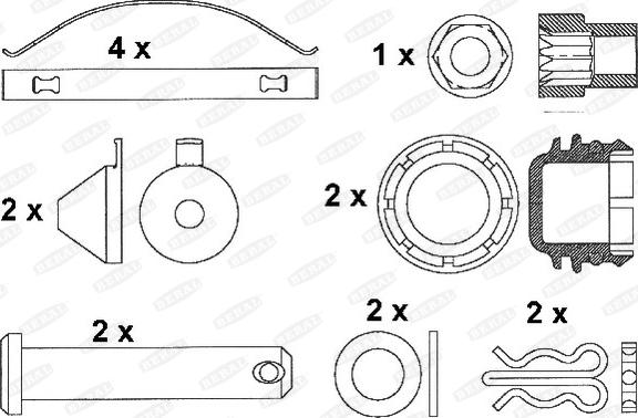 Beral 2911527004145503 - Kit de plaquettes de frein, frein à disque cwaw.fr