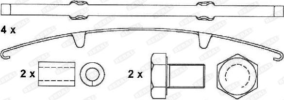 Beral 2913130004145684 - Kit de plaquettes de frein, frein à disque cwaw.fr