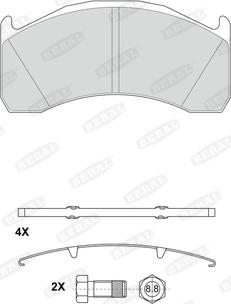 Beral 2913729004195624 - Kit de plaquettes de frein, frein à disque cwaw.fr