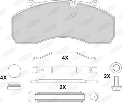 Beral 2912030004145504 - Kit de plaquettes de frein, frein à disque cwaw.fr