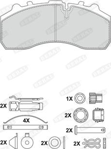 Beral 2917930004145504 - Kit de plaquettes de frein, frein à disque cwaw.fr