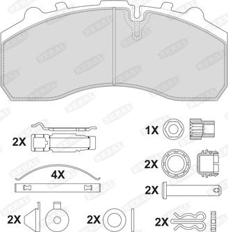 Beral 2917930004145674 - Kit de plaquettes de frein, frein à disque cwaw.fr