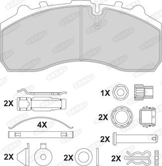 Beral 2917930004145764 - Kit de plaquettes de frein, frein à disque cwaw.fr