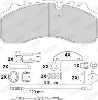 Beral 2917930004245504 - Kit de plaquettes de frein, frein à disque cwaw.fr