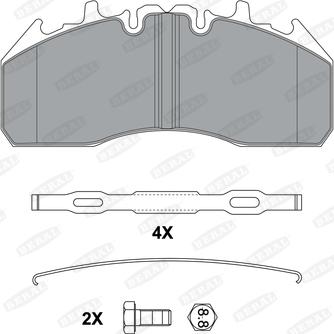 Beral 29 174 29.00 41 4567 4 - Kit de plaquettes de frein, frein à disque cwaw.fr