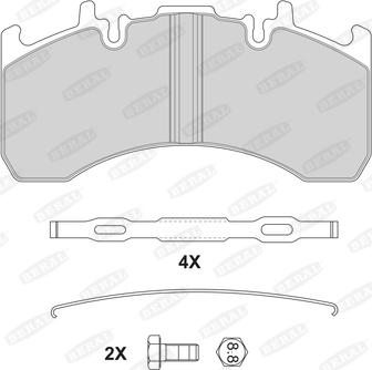 Beral 2917729004145724 - Kit de plaquettes de frein, frein à disque cwaw.fr