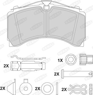 Beral 2924435004172213 - Kit de plaquettes de frein, frein à disque cwaw.fr