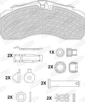 Beral 2925230004105394 - Kit de plaquettes de frein, frein à disque cwaw.fr