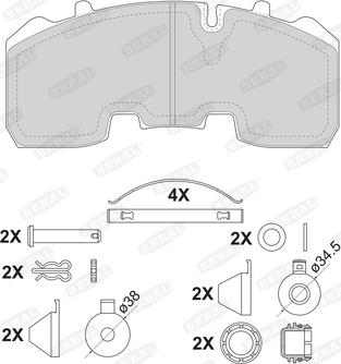 Beral 2926530004145754 - Kit de plaquettes de frein, frein à disque cwaw.fr