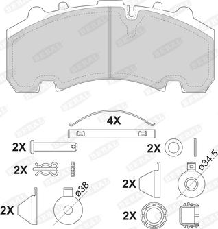 Beral 2926330004145754 - Kit de plaquettes de frein, frein à disque cwaw.fr