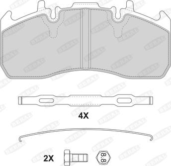 Beral 2920329004145674 - Kit de plaquettes de frein, frein à disque cwaw.fr