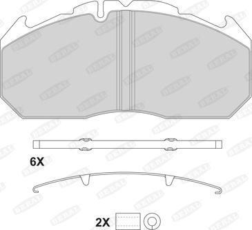 Beral 2921028004145504 - Kit de plaquettes de frein, frein à disque cwaw.fr