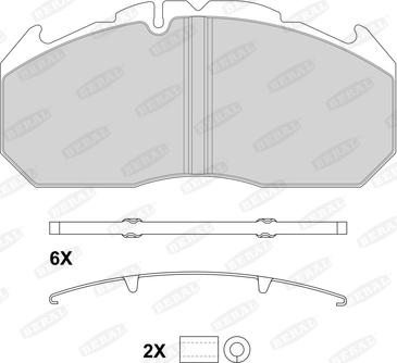 Beral 2921028004145684 - Kit de plaquettes de frein, frein à disque cwaw.fr