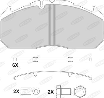 Beral 2921028004145724 - Kit de plaquettes de frein, frein à disque cwaw.fr