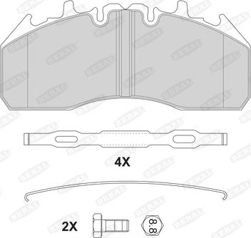 Beral 2921829004145674 - Kit de plaquettes de frein, frein à disque cwaw.fr