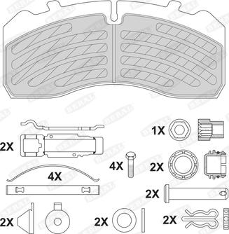 Beral 2921330004105394 - Kit de plaquettes de frein, frein à disque cwaw.fr