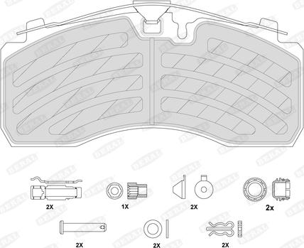 Beral 2928730004145694 - Kit de plaquettes de frein, frein à disque cwaw.fr