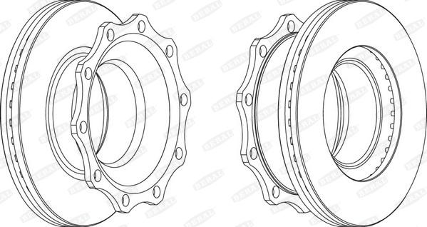 Beral BCR203A - Disque de frein cwaw.fr
