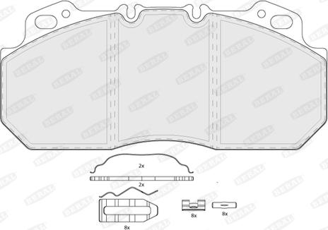 Beral BCV29090TK - Kit de plaquettes de frein, frein à disque cwaw.fr