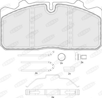 Beral BCV29088TK - Kit de plaquettes de frein, frein à disque cwaw.fr