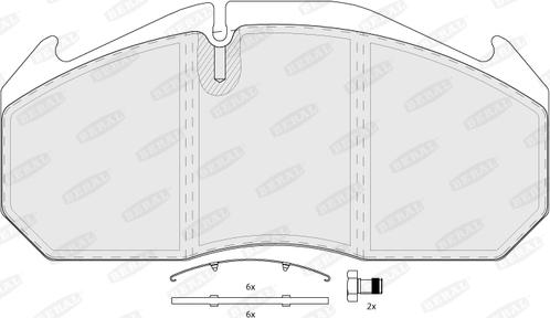 Beral BCV29083TK - Kit de plaquettes de frein, frein à disque cwaw.fr